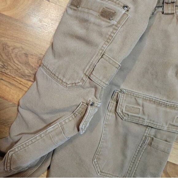 Duluth Trading Co Work Pants 38x30 Tan Canvas Cargo - Picture 8 of 12